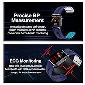 abordables Relojes inteligentes-iMosi S101 Reloj inteligente 2.06 pulgada Smartwatch Reloj elegante Bluetooth Podómetro Recordatorio de Llamadas Seguimiento de Actividad Compatible con Android iOS Hombre Llamadas con Manos Libres
