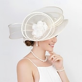preiswerte Fascinators &amp; Hüte-Derby Hut Kirchenhut Kentucky Derby Hut Dame Edelfrau Kostüm Damen Maskerade Derby Ascot Pferderennfestival Erwachsene Kopfschmuck Ganzjahres
