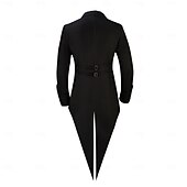  Renaissance Steampunk Coat Jacket Tailcoat Long Sleeves Prince Elf Nobleman Fancy Dress Men's Royal Steampunk Event / Party Masquerade Adults' Coat