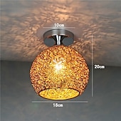 tanie Proste lampy sufitowe-Lampy sufitowe z aluminiowym drutem, lampa sufitowa, półpłaska, nowoczesna lampa sufitowa - oprawa oświetleniowa blisko sufitu, styl nowoczesny