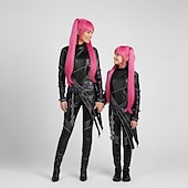 cheap Girls' Costumes-Kpop Inspired Korean Idol Inspired Pop Star Costume Fancy Dress Virtual Idol for Girls' Kid's Adults' Halloween Carnival Performance Comic Con Anime Expo