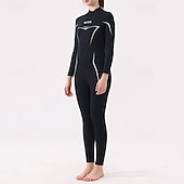economico Mute, tute da sub e indumenti anti-abrasione-Per donna Muta in neoprene da 3 mm Tuta termica integrale Tinta unita Termico Addensato Protezione UV Manica Lunga Costume da Bagno Costume da bagno Surf Immersione Snorkeling Primavera