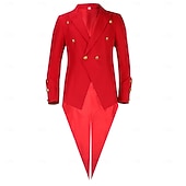  Renaissance Steampunk Coat Jacket Tailcoat Long Sleeves Prince Elf Nobleman Fancy Dress Men's Royal Steampunk Event / Party Masquerade Adults' Coat