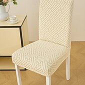 billiga Fåtöljskydd och armlöst stoltäckning-Matstolsöverdrag för hemmet polarfleece tyg stretchöverdrag sitsskydd stolsöverdrag mjukt halkfritt matstolsfodral