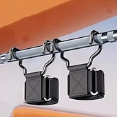 billiga Helkroppsmassage-2 st tyngdlyftningskrokar med handledsbandage handledsrem gym fitnesskrok viktrem pull-ups kraftlyftningshandskar