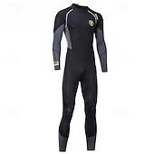 abordables Trajes de neopreno y trajes de buceo-Hombre Traje térmico de cuerpo entero Traje de neopreno de 1,5 mm Bloqueo de color Térmico Engrosado Protección UV Manga Larga Bañadores Traje de baño Surf Buceo Submarinismo Primavera