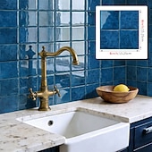 abordables Pegatinas de pared-Paquete de 10 paneles decorativos de pared 3D, azulejos de vinilo vintage de epoxi para salpicadero de cocina, adhesivos autoadhesivos despegables, aptos para cocinas, baños, lavanderías y vehículos