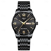 رخيصةأون ساعات كوارتز-ساعات رجالية، ساعات رجالية فاخرة وجذابة مزودة بوظائف التاريخ والتقويم، وشاشة مضيئة، ساعات رجالية أنيقة وعصرية، أفضل إكسسوارات الرجال، والخيار الأمثل للهدايا