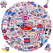  500 adesivi per il giorno dell'indipendenza americana, adesivi per il giorno dell'indipendenza presidenziale, adesivi decorativi per cappelli d'amore