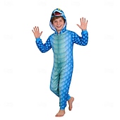 economico Costumi per ragazzi-Fiaba Detective degli animali Fantasia animale Serpente Pigiami Pigiama Costume per festa a tema Cosplay for Ragazzi Bambini Adulti Carnevale Festa / Sera