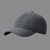 preiswerte Baseballkappe für Herren-Herren Baseballkappe Mesh-Kappe Schwarz Dunkelmarine Polyester Ausgehöhlt Aktiv Täglich Sport Lässig Täglich Heim Einfarbig Sonnenschutz Belüftung