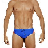 Недорогие Плавки и шорты для серфинга-Муж. Купальные шорты Обтягивающие длинные шорты Плавки Блокировка цвета Кулиска Быстровысыхающий Стреч Дышащий Нижняя часть Серфинг Водные виды спорта Плавание Лето