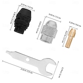 economico Strumenti di misurazione e misurazione-Kit di 16 mandrini per smerigliatrice con anima in rame, 2 dadi, 1 pinza imperiale e 2 chiavi per accessori per utensili rotanti a batteria e parti per trapani elettrici