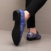 Недорогие Дерби туфли-Мужские туфли из искусственной кожи в красно-золотую полоску – стильная формальная обувь для свадеб и деловых мероприятий.