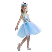 tanie Stroje dla dziewcząt-Syrena Księżniczka Sukienka Tutu Kostium na imprezę tematyczną Film Cosplay for Dla dziewczynek Dla dzieci Karnawał Bal maskowy Urlop Impreza Święto