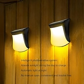 cheap Outdoor Wall Lights-Solar Wall Light Outdoor, IP65 Solar Powered Deck Lights Waterproof, LED Solar Sconce Lights Outdoor,for Steps Stairs Fences Wall Walkway Garden