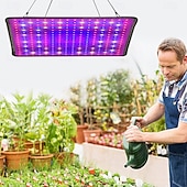 זול נורות גידול צמחים-לוח קוונטי led ספקטרום מלא לגידול צמחים לחממה &amp;סוקולנטים, פריחה בתוך הבית &amp;הידרופוני, תקע האיחוד האירופי/ארה"ב/בריטניה/אוסטרליה, בהירות מתכווננת, יעיל באנרגיה