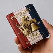  κάτοχος διαβατηρίου για την 250ή επέτειο των Ηνωμένων Πολιτειών, κάτοχος διαβατηρίου για το ιδρυτικό πνεύμα, αναμνηστική έκδοση για τα 250 χρόνια, πορτοφόλι διαβατηρίου ταξιδιού, κλείδωμα RFID,