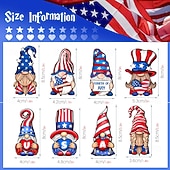  8/24 verpakkingen driedimensionale onafhankelijke Japanse roos USA houten welkomstbord vakantie feest veranda decoratie hanger