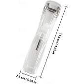 billige Lagring og oppbevaring-Bærbar permklipsstiftemaskin, påfyllbart stiftemaskinsett for kontoret med 2 bærbare papirklippere og permer og 200 stk. påfyllingsklips for filinnbinding og dokumentinnbinding