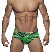 abordables Bañadores &amp; Pantalones de surf-Hombre Estándar Bañador Natación Corto Bañadores Pantalones Calzoncillos de Natación Impreso Correa Secado rápido Eslático Transpirable Sin Mangas Prendas de abajo Surf Deportes acuáticos Natación