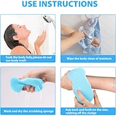 cheap Bathing &amp; Personal Care-5pcs Magic Exfoliating Body Scrubber,3D Super Soft Exfoliating Bath Sponge, Removes Dead Skin and Impurities from Body-Skin Friendly and Reusable for Adults Children