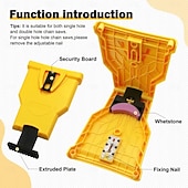 Недорогие Измерительные приборы-точилка для зубьев бензопилы, прочная, простая в использовании, мощная, острая, с креплением на шину, быстрая заточка, инструменты для заточки цепей бензопилы с точильными камнями.