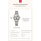 cheap Mechanical Watches-New Olevs Brand Ladies' Business Watch With Luminous Display, Calendar And Week Indication, Fully Automatic Mechanical Movement, Diamond-Set Rhombus Shape, Water-Resistant, Suitable For Casual And Spo