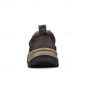 economico Scarpe Casual Slip-On-scarpe da trekking resistenti da uomo in similpelle, marroni, perfette per avventure all'aria aperta e viaggi informali