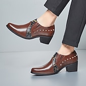 voordelige Loafers-Zwarte herenschoenen van lakleer met studs – stoere formele schoenen voor feestjes, gala's en trendy evenementen.