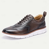 billiga Premium sneakers i läder-Herrskor i äkta läder, trendiga lila finskor, unik design för bröllop och speciella tillfällen