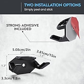  16 cârlige pentru pălării de perete, cârlige adezive pentru pălării, suport pentru pălării fără găurire, suport minimalist pentru șepci de baseball &afișaj, umerașe lipicioase pentru pălării cu