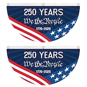 billiga 250:e årsjubileum-250-årsjubileum vi folket patriotisk veckad fläktflagga vevar utomhusveranda balkong självständighetsdag dekor 1776 2026
