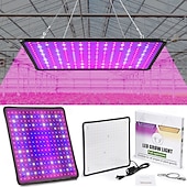 זול נורות גידול צמחים-לוח קוונטי led ספקטרום מלא לגידול צמחים לחממה &amp;סוקולנטים, פריחה בתוך הבית &amp;הידרופוני, תקע האיחוד האירופי/ארה"ב/בריטניה/אוסטרליה, בהירות מתכווננת, יעיל באנרגיה