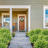 levne Umělé rostliny a zeleň-20 svazků umělých rostlin bostonské kapradiny, UV odolných, realistických, umělých keřů, venkovní zelené rostliny, umělé plastové rostliny pro domácí zahradu, vnitřní a venkovní dekoraci