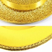 cheap Party Supplies-St. Patrick's Day Green Glitter Top Hat, Sparkling Leprechaun Hat for St Paddy's Day Irish Festival Parade, Costume Accessory for Men Women Kids, Lucky Green Shiny Party Hat, Dress Up Supplies