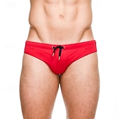 economico Costumi da bagno &amp; Pantaloni da surf-Per uomo Costume da bagno Costume da Bagno Slip mare Tinta unita Coulisse Asciugatura Rapida Elastico Traspirante Pantaloni Surf Sport Acquatici Nuoto Estate