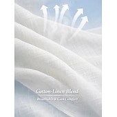 preiswerte Wesentliche Faux Co-ord Sets-Damen Kunstbaumwollleinen Kurzarm V Ausschnitt Einfach Mode Streetwear Täglich Lässig Täglich Blau Marineblau Purpur Sommer Normale Passform