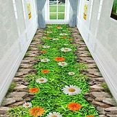 voordelige Hardlooppakken-Loperkleed met 3D optische illusie, 2D plat bedrukt tapijt voor woonkamer, slaapkamer, volledige dekking, hal, gang, aanpasbare vloermat, antislip keukendeurmat