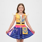 baratos Fantasias para meninas-Inspirado em Kpop Inspirado em ídolos coreanos Estrela pop Vestidos Filme Ativo for Para Meninas Infantil Dia Das Bruxas Carnaval Diário