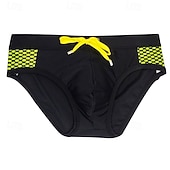 preiswerte Badehosen &amp; Boardshorts-Herren Badeshorts Badehose Badehosen Patchwork Punkt Kordelzug Schnelltrocknend Elastisch Atmungsaktiv Unterteile Surfen Wassersport Schwimmen Sommer