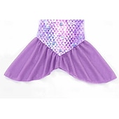  sereia Princesa sereia Vestidos Fantasia de festa temática Fantasias for Para Meninas Infantil Crianças Carnaval Baile de Máscaras Festa Feriado