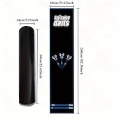 baratos Tapetes corredores-Tapete de treino de dardos fácil de limpar, antiderrapante, durável e resistente a manchas, ideal para salas de jogos arcade e competições internas.