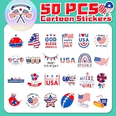  250 פיסים מדבקות ליום עצמאות ארצות הברית מדבקות פרפר אהבה ליום העצמאות האמריקאי מקורות חוצי גבולות