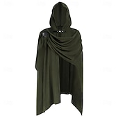 お買い得  ケープとマント-レトリ／ヴィンテージ 中世 ルネッサンス ケープ ナイト Ranger 仮装 男性用 ハロウィーン カーニバル パーティー ルネッサンスフェア レトロテーマパーティー 大人 クローク オールシーズン