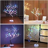 preiswerte Dekorative Lichter-Tischleuchte mit 108 LEDs in Bonsai-Baumform zum Selbermachen, batterie-/USB-betrieben, ästhetische Lampe für Wohnzimmer, Schlafzimmer, Weihnachtsgeschenk, Dekoration für Zuhause