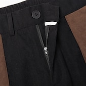 cheap Cargo Pants-Men's Cargo Pants Cargo Trousers Corduroy Pants Work Pants Suede Pants Patchwork Multi Pocket Straight Leg Plain Moisture Wicking Breathable Full Length Outdoor Daily Fashion Retro Vintage Black Blue