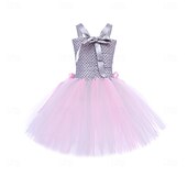 abordables Disfraz de Animal-Tutu Túnica Animal Conejo conejo de Pascua Vestidos Gracioso Niños Chica Víspera de Todos los Santos Carnaval Semana Santa Carnaval Fiesta Disfrazarse
