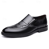 preiswerte Slipper-Dunkelbraune Herren-Slipper aus Kunstleder, klassische Business-Casual-Schuhe für den Weg ins Büro, Hochzeiten und formelle Anlässe