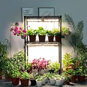 זול נורות גידול צמחים-לוח קוונטי led ספקטרום מלא לגידול צמחים לחממה &amp;סוקולנטים, פריחה בתוך הבית &amp;הידרופוני, תקע האיחוד האירופי/ארה"ב/בריטניה/אוסטרליה, בהירות מתכווננת, יעיל באנרגיה